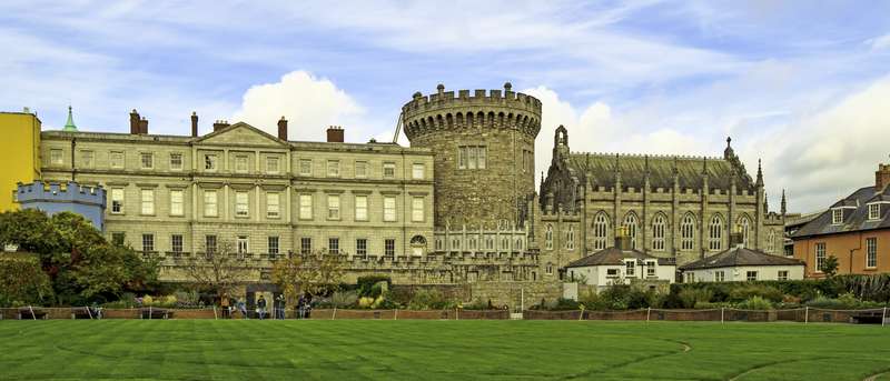 Dublin Castle Law Garden - Historic Landmark In Ireland