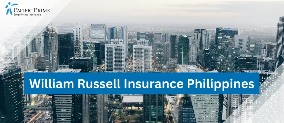Image of Manila City, Philippines with text overlay of "William Russell Insurance Philippines"