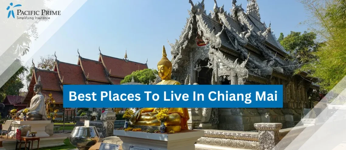 Image of Shallow Focus: Buddha At Silver Temple In Chiang Mai with text overlay of "Best Places To Live In Chiang Mai"